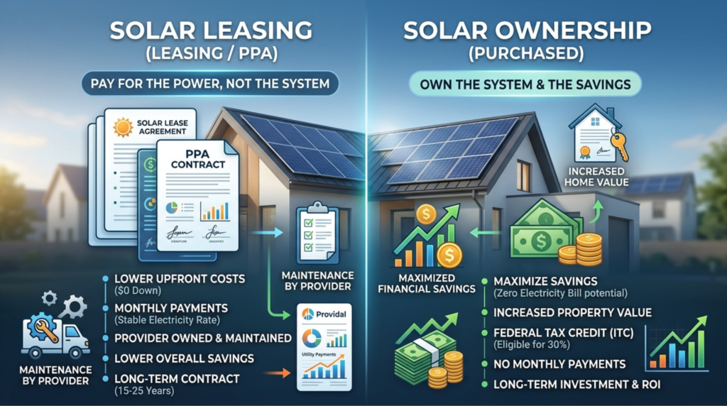 Solar Leasing vs Solar Ownership: Which is Better?